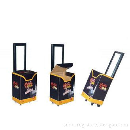 Personality Black Paper Cardboard Trolley Boxes , Advertisi